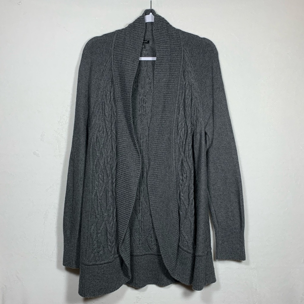 Talbots Women’s Lambswool Long Sleeve Open Front Cozy Cardigan Sweater Size XL